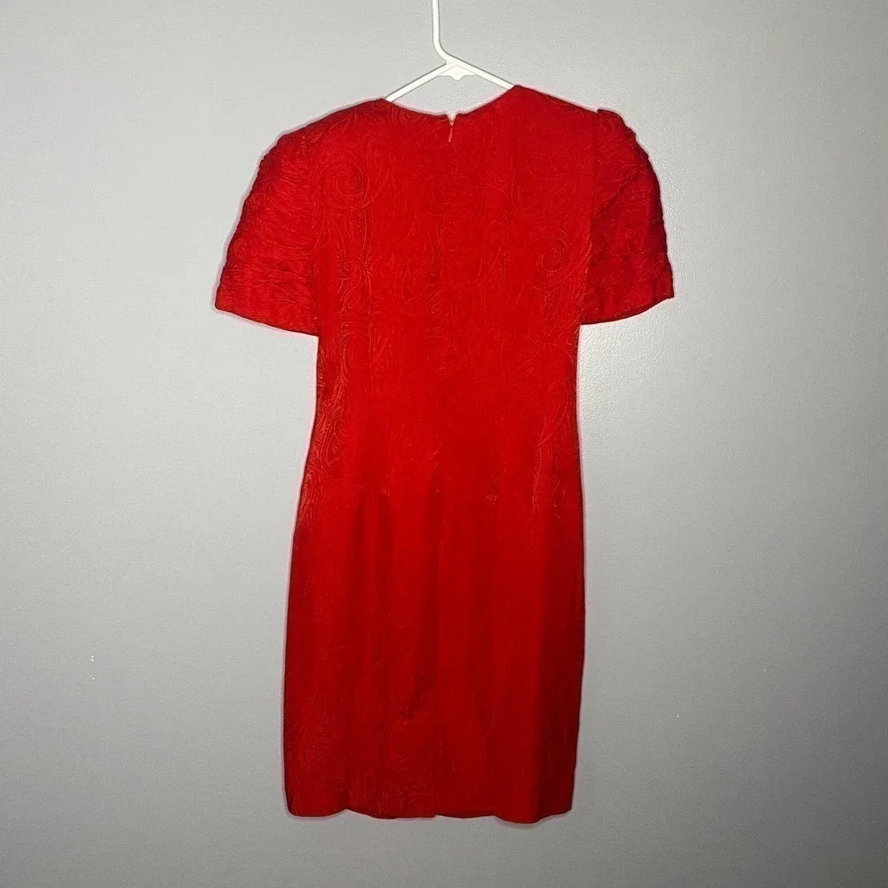 Vintage Liz Claiborne 100% Silk Dress Size 4 - Picture 7 of 7